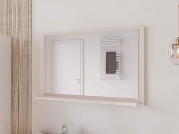 Merlinor vægspejl 80 cm - beige - Hus & renovering - Køkken & bad - Badeværelse - Badeværelsesmøbler - Badeværelsesspejl