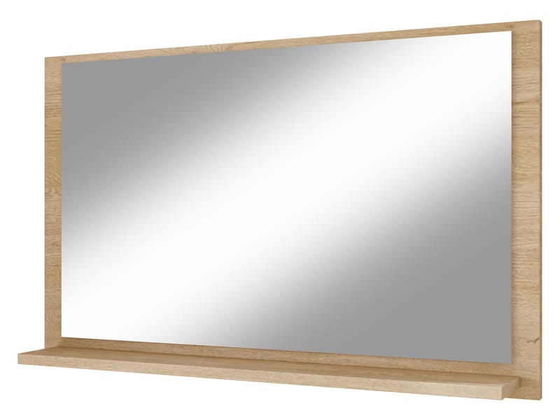 Merlinor vægspejl 80 cm, lysebrun