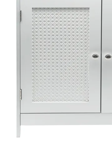 Moreri badeværelsesskab 60 cm Wienerflet - hvid og sølvfarvet - Hus & renovering - Køkken & bad - Badeværelse - Badeværelsesmøbler - Badeværelsesskab