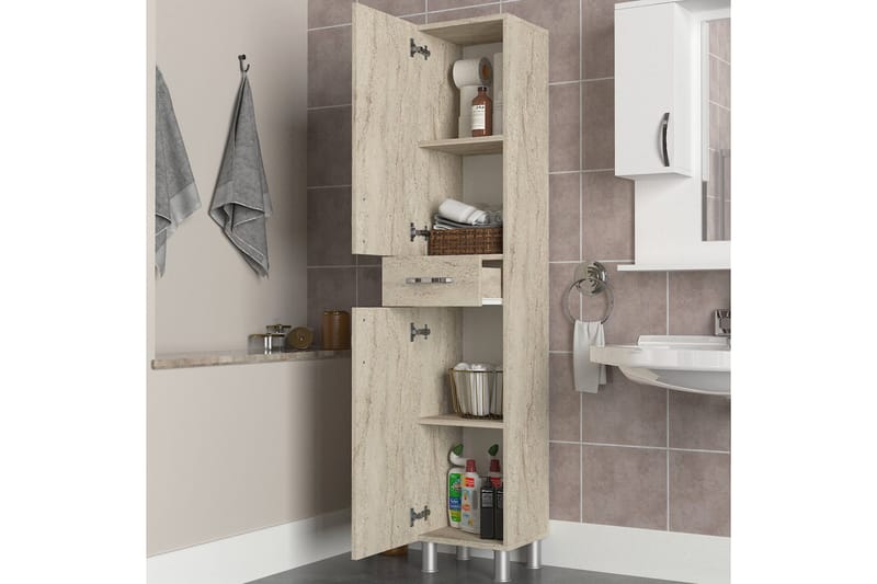 Namo Badeværelsesskab - Beige - Hus & renovering - Køkken & bad - Badeværelse - Badeværelsesmøbler - Badeværelsesskab