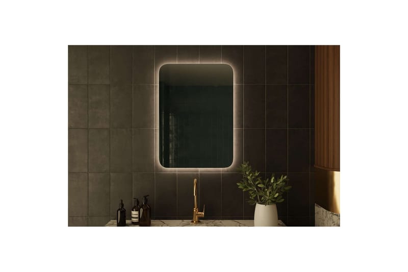 Neylen Badeværelsesspejl 50 cm Rektangulær - Hvid - Hus & renovering - Køkken & bad - Badeværelse - Badeværelsesmøbler - Badeværelsesspejl