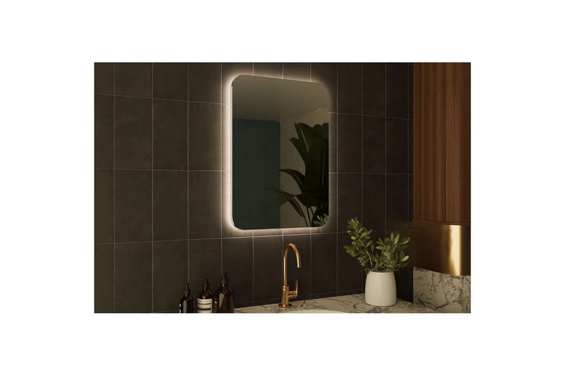 Neylen Badeværelsesspejl 50 cm Rektangulær - Hvid - Hus & renovering - Køkken & bad - Badeværelse - Badeværelsesmøbler - Badeværelsesspejl