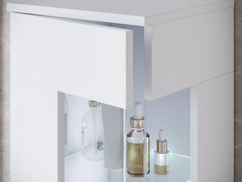 Serlin Badeværelsesmøbelsæt med LED-belysning - Hus & renovering - Køkken & bad - Badeværelse - Badeværelsesmøbler - Komplette møbelpakker