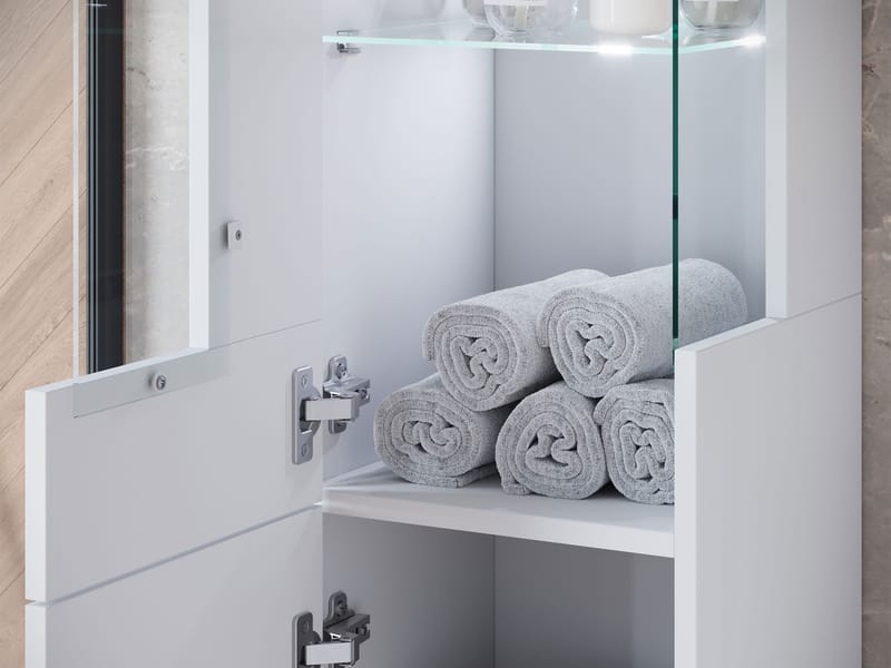 Serlin Badeværelsesmøbelsæt med LED-belysning - Hus & renovering - Køkken & bad - Badeværelse - Badeværelsesmøbler - Komplette møbelpakker