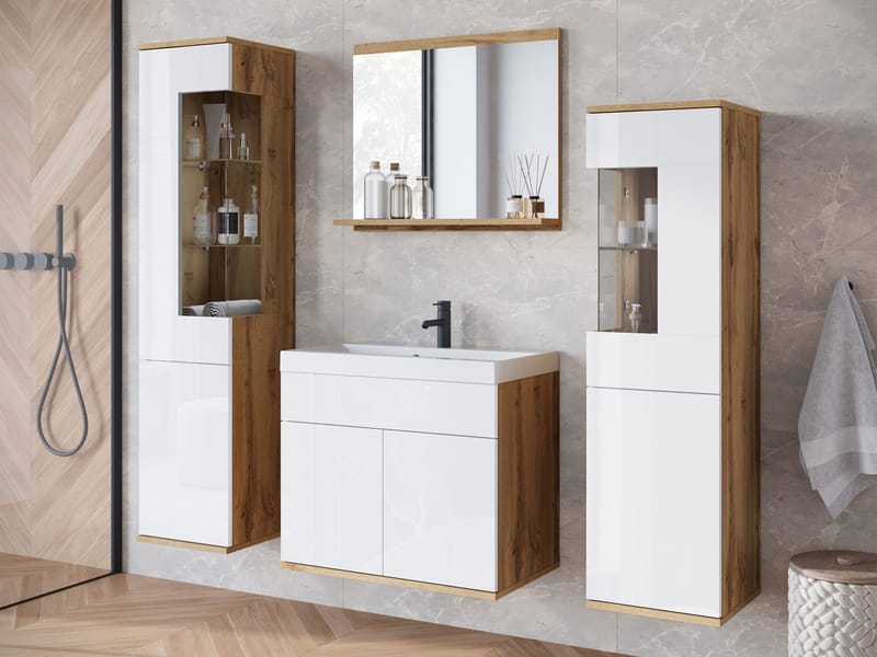 Serlin Badeværelsesmøbelsæt - Hus & renovering - Køkken & bad - Badeværelse - Badeværelsesmøbler - Komplette møbelpakker