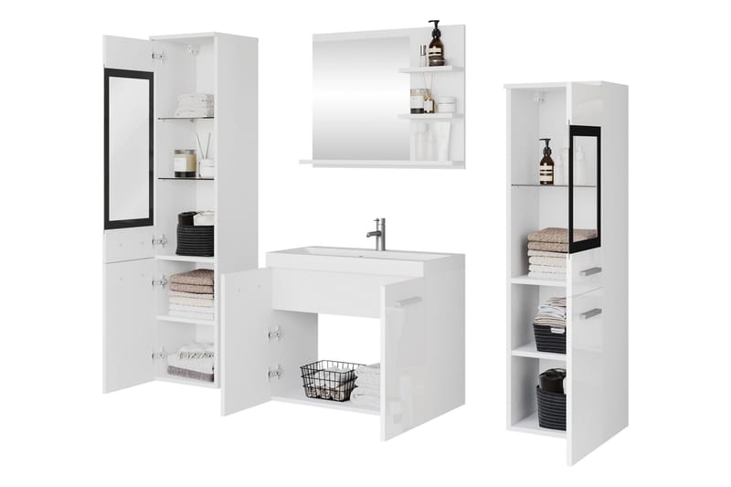 Somender Møbelsæt til Badeværelse 132 cm - Hus & renovering - Køkken & bad - Badeværelse - Badeværelsesmøbler - Komplette møbelpakker