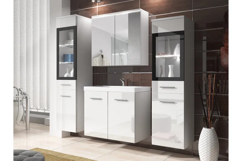 Somender Møbelsæt til Badeværelse 132 cm - Hus & renovering - Køkken & bad - Badeværelse - Badeværelsesmøbler - Komplette møbelpakker