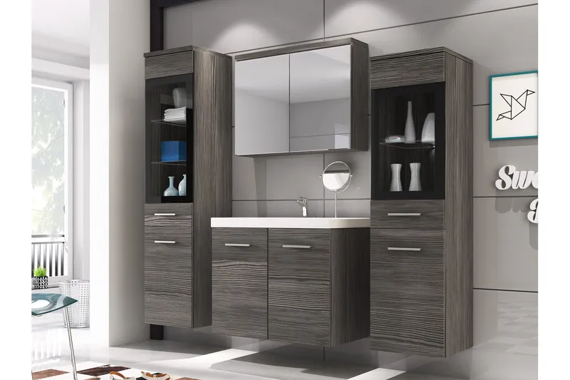 Somender Møbelsæt til Badeværelse 132 cm - Hus & renovering - Køkken & bad - Badeværelse - Badeværelsesmøbler - Komplette møbelpakker