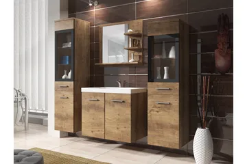 Somender Møbelsæt til Badeværelse 132 cm - Hus & renovering - Køkken & bad - Badeværelse - Badeværelsesmøbler - Komplette møbelpakker