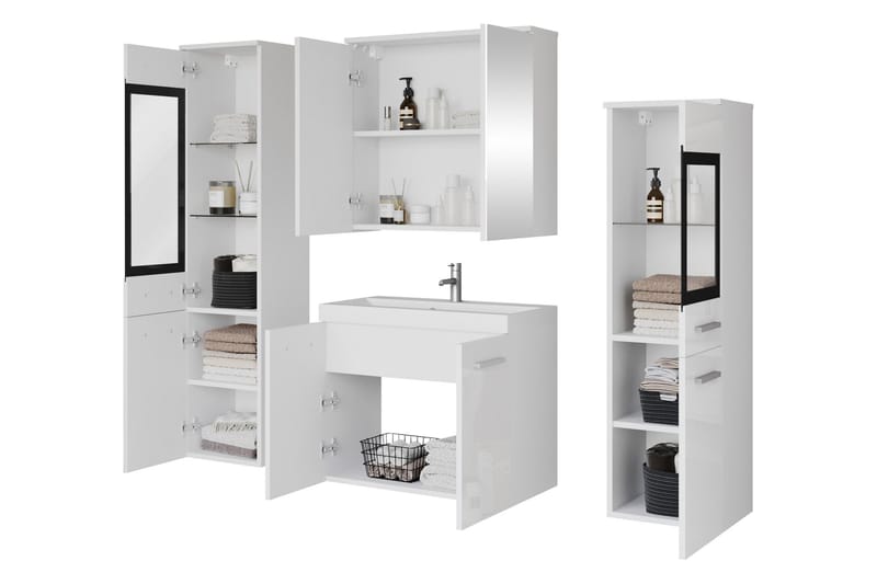 Somender Møbelsæt til Badeværelse 132 cm - Hus & renovering - Køkken & bad - Badeværelse - Badeværelsesmøbler - Komplette møbelpakker