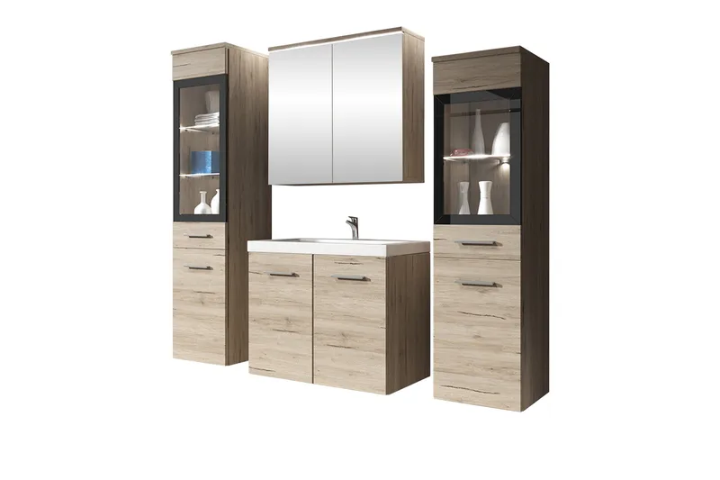 Somender Møbelsæt til Badeværelse 132 cm - Hus & renovering - Køkken & bad - Badeværelse - Badeværelsesmøbler - Komplette møbelpakker