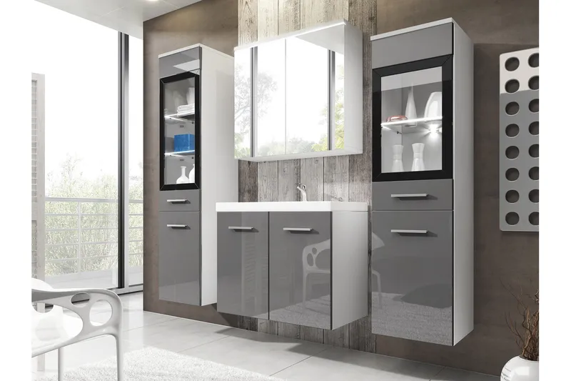 Somender Møbelsæt til Badeværelse 132 cm - Hus & renovering - Køkken & bad - Badeværelse - Badeværelsesmøbler - Komplette møbelpakker