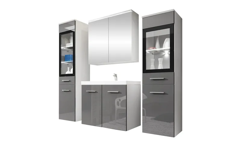 Somender Møbelsæt til Badeværelse 132 cm - Hus & renovering - Køkken & bad - Badeværelse - Badeværelsesmøbler - Komplette møbelpakker