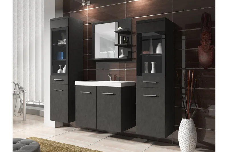 Somender Møbelsæt til Badeværelse 132 cm - Hus & renovering - Køkken & bad - Badeværelse - Badeværelsesmøbler - Komplette møbelpakker