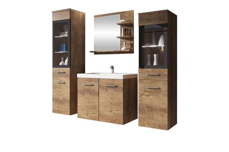 Somender Møbelsæt til Badeværelse 132 cm - Hus & renovering - Køkken & bad - Badeværelse - Badeværelsesmøbler - Komplette møbelpakker