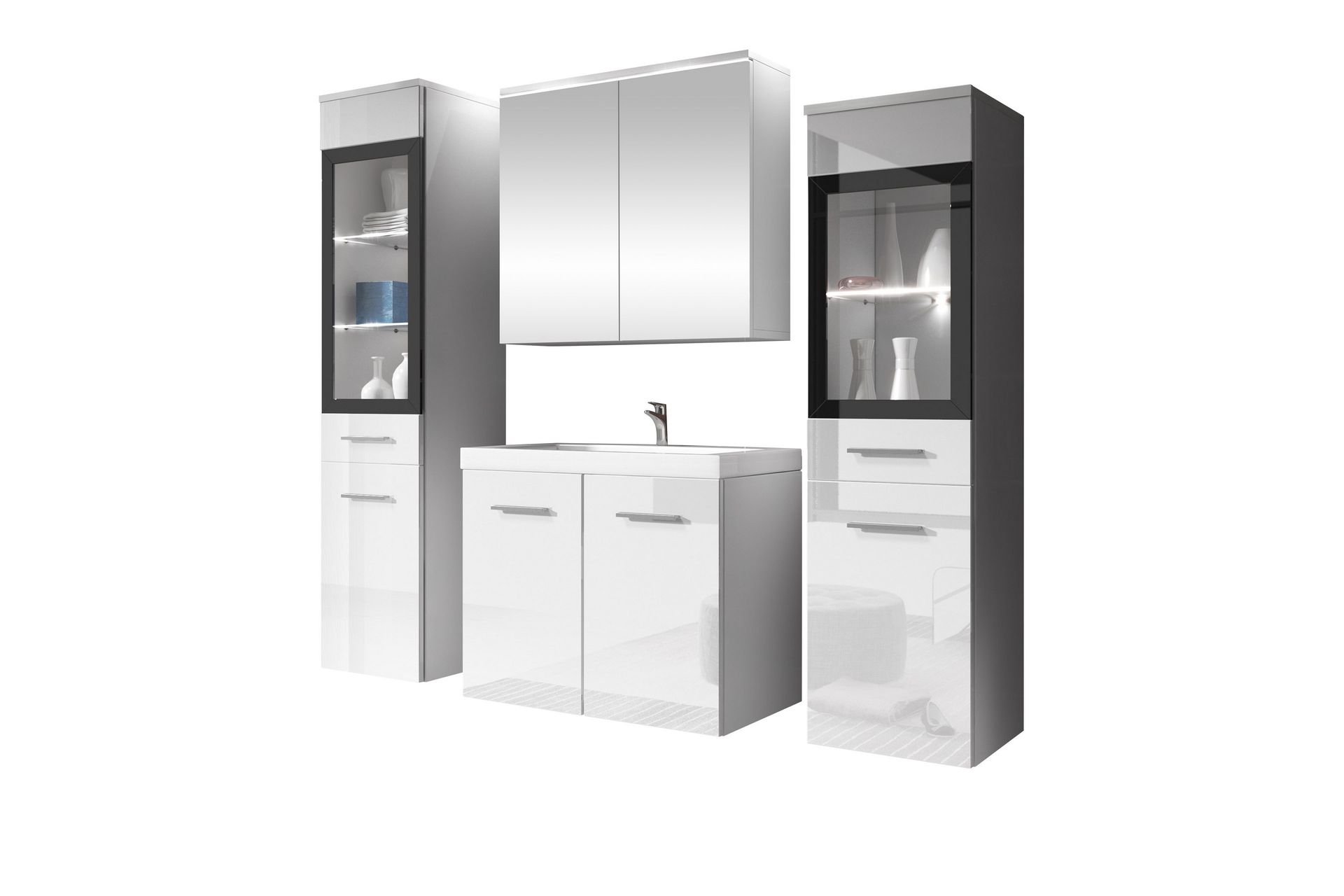 Somender Møbelsæt til Badeværelse 132 cm - Hus & renovering - Køkken & bad - Badeværelse - Badeværelsesmøbler - Komplette møbelpakker