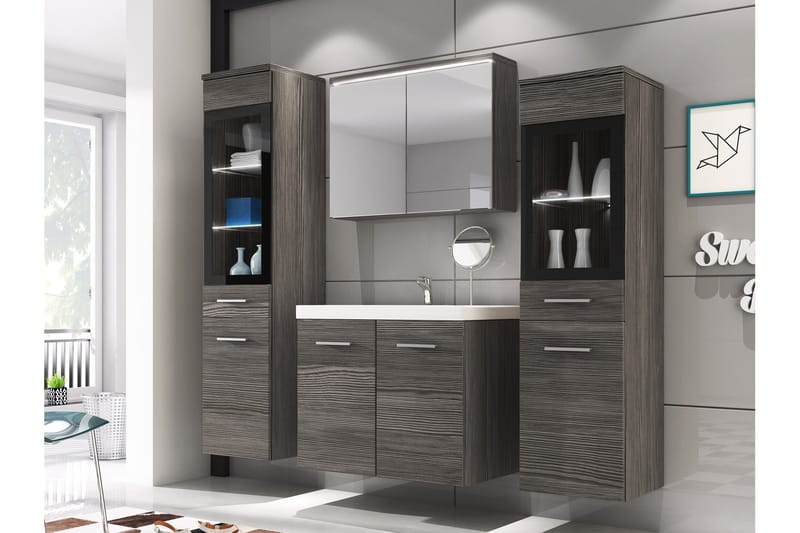 Somender Møbelsæt til Badeværelse 132 cm - Hus & renovering - Køkken & bad - Badeværelse - Badeværelsesmøbler - Komplette møbelpakker