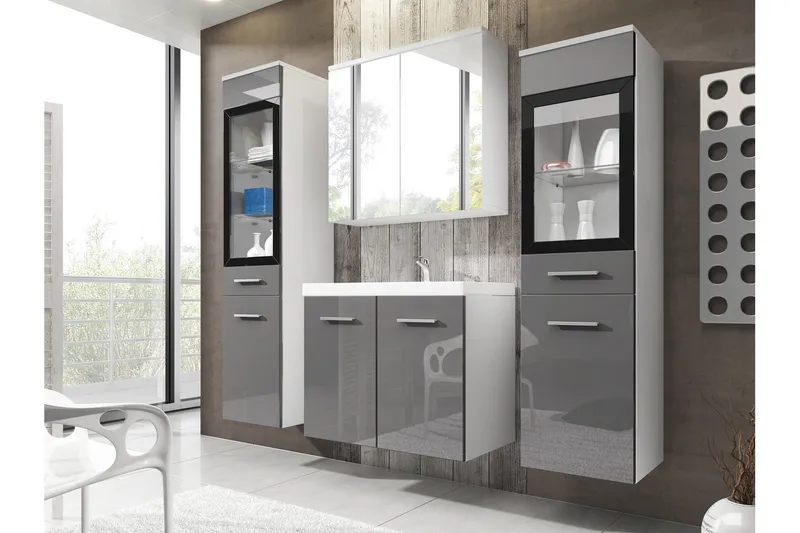 Somender Møbelsæt til Badeværelse 132 cm - Hus & renovering - Køkken & bad - Badeværelse - Badeværelsesmøbler - Komplette møbelpakker