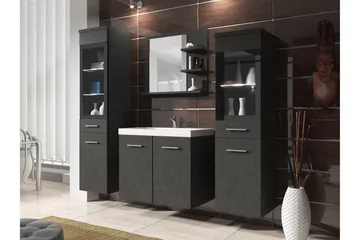 Somender Møbelsæt til Badeværelse 132 cm - Hus & renovering - Køkken & bad - Badeværelse - Badeværelsesmøbler - Komplette møbelpakker