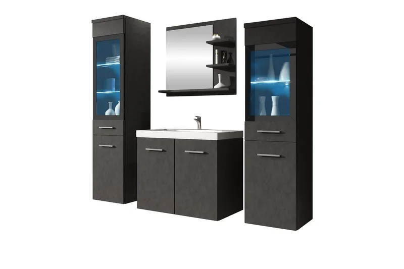 Somender Møbelsæt til Badeværelse 132 cm - Hus & renovering - Køkken & bad - Badeværelse - Badeværelsesmøbler - Komplette møbelpakker