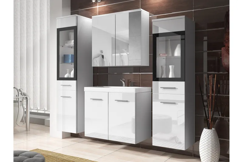 Somender Møbelsæt til Badeværelse 132 cm - Hus & renovering - Køkken & bad - Badeværelse - Badeværelsesmøbler - Komplette møbelpakker