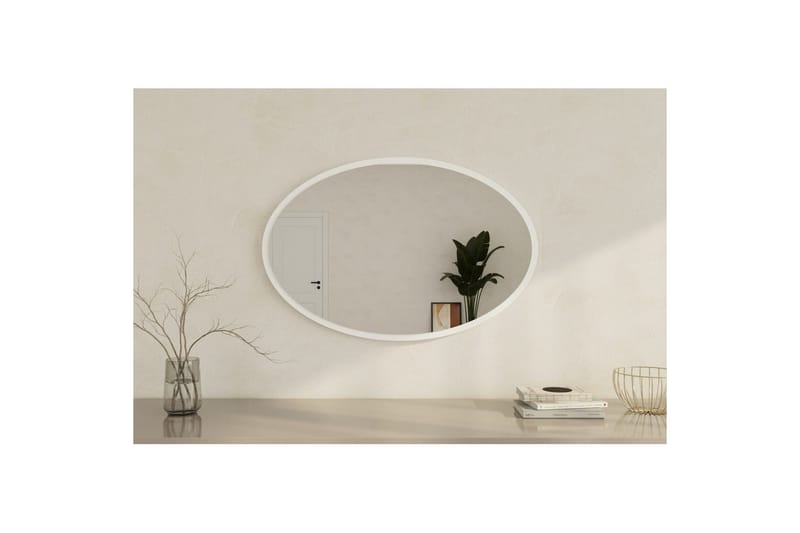 Spejl Dymra Hvid - Hvid - Hus & renovering - Køkken & bad - Badeværelse - Badeværelsesmøbler - Badeværelsesspejl