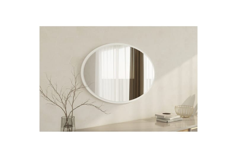 Spejl Dymra Hvid - Hvid - Hus & renovering - Køkken & bad - Badeværelse - Badeværelsesmøbler - Badeværelsesspejl