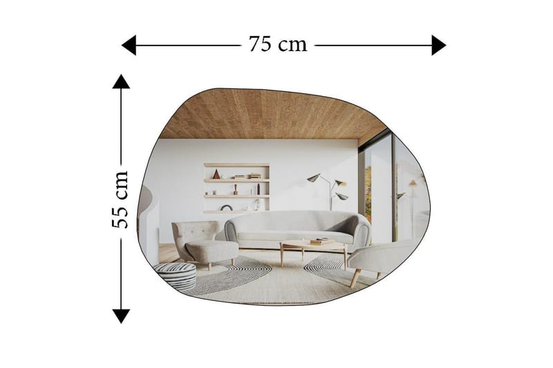 Spejl Haviland Transparent - Hvid - Hus & renovering - Køkken & bad - Badeværelse - Badeværelsesmøbler - Badeværelsesspejl