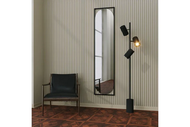 Spejl Norvia Sort - Sort - Hus & renovering - Køkken & bad - Badeværelse - Badeværelsesmøbler - Badeværelsesspejl