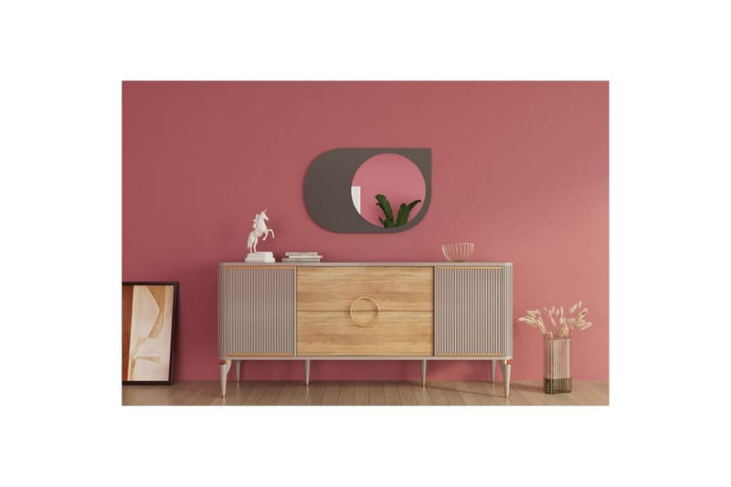 Spejl Ravidas Antracit - Antracit - Hus & renovering - Køkken & bad - Badeværelse - Badeværelsesmøbler - Badeværelsesspejl