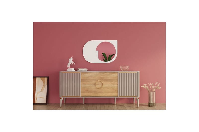 Spejl Ravidas Hvid - Hvid - Hus & renovering - Køkken & bad - Badeværelse - Badeværelsesmøbler - Badeværelsesspejl