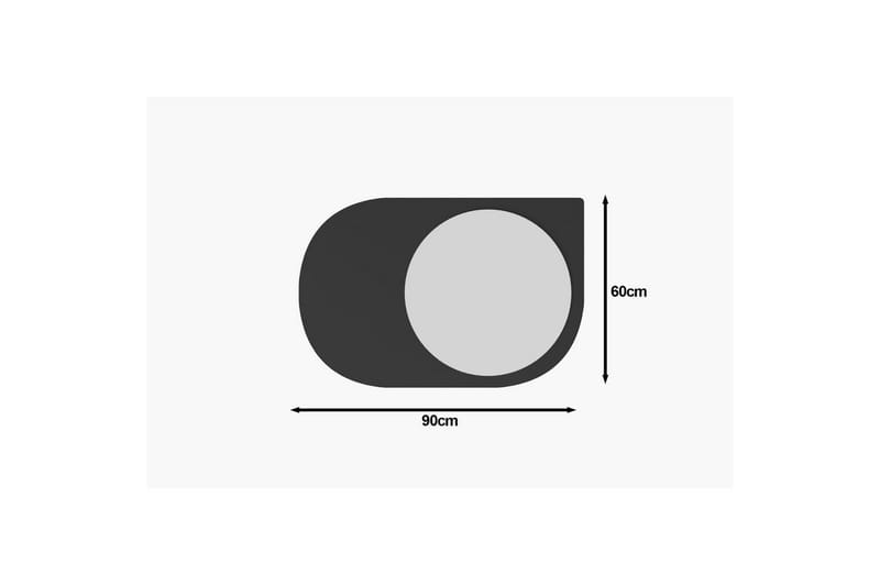 Spejl Ravidas Sort - Sort - Hus & renovering - Køkken & bad - Badeværelse - Badeværelsesmøbler - Badeværelsesspejl