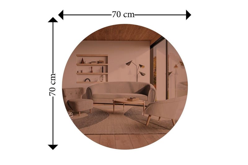 Spejl Torlen Bronze / Rany - Bronze / Rany - Hus & renovering - Køkken & bad - Badeværelse - Badeværelsesmøbler - Badeværelsesspejl