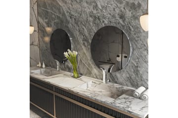 Spejl Torlen Mørkegrå / Sølv - Mørkegrå/Sølv - Hus & renovering - Køkken & bad - Badeværelse - Badeværelsesmøbler - Badeværelsesspejl