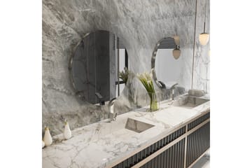 Spejl Torlen Mørkegrå / Sølv - Mørkegrå/Sølv - Hus & renovering - Køkken & bad - Badeværelse - Badeværelsesmøbler - Badeværelsesspejl