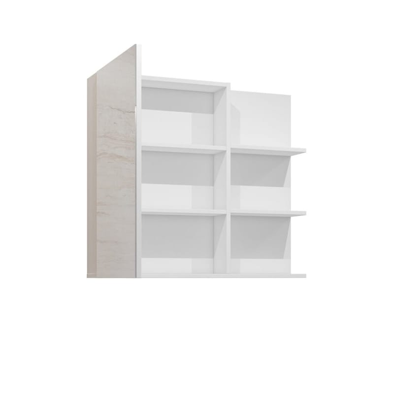 Spejlskab Irvine 1 dør - Hvid glans - Hus & renovering - Køkken & bad - Badeværelse - Badeværelsesmøbler - Spejlskabe