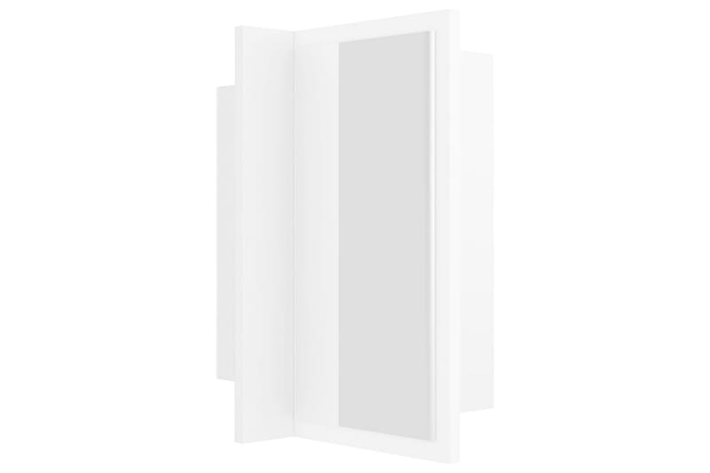 badeværelsesskab m. spejl + LED-lys 40x12x45 cm hvid - Hvid - Hus & renovering - Køkken & bad - Badeværelse - Badeværelsesmøbler - Spejlskabe