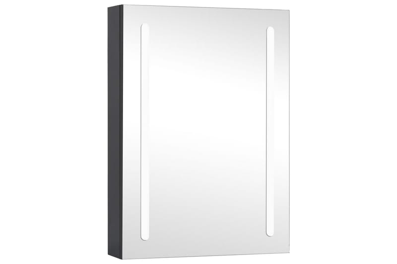 badeværelsesskab m. spejl + LED-lys 50x13x70 cm - Antracit - Hus & renovering - Køkken & bad - Badeværelse - Badeværelsesmøbler - Spejlskabe