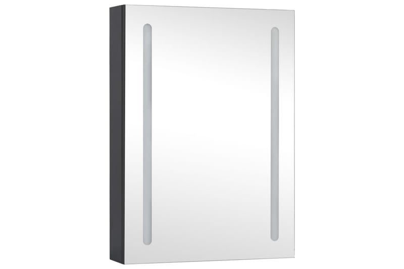 badeværelsesskab m. spejl + LED-lys 50x13x70 cm - Antracit - Hus & renovering - Køkken & bad - Badeværelse - Badeværelsesmøbler - Spejlskabe