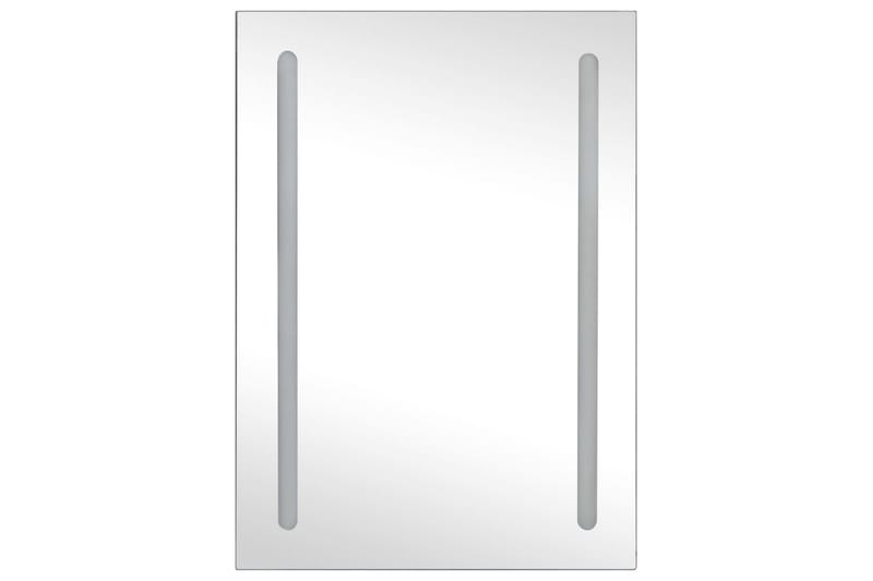 badeværelsesskab m. spejl + LED-lys 50x13x70 cm - Antracit - Hus & renovering - Køkken & bad - Badeværelse - Badeværelsesmøbler - Spejlskabe