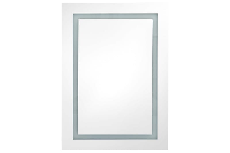 badeværelsesskab m. spejl + LED-lys 50x13x70 cm eg - Brun - Hus & renovering - Køkken & bad - Badeværelse - Badeværelsesmøbler - Spejlskabe