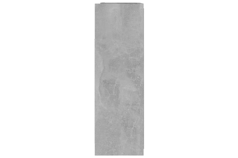 badeværelsesskab m. spejl 62,5x20,5x64 cm spånplade betongrå - Grå - Hus & renovering - Køkken & bad - Badeværelse - Badeværelsesmøbler - Spejlskabe