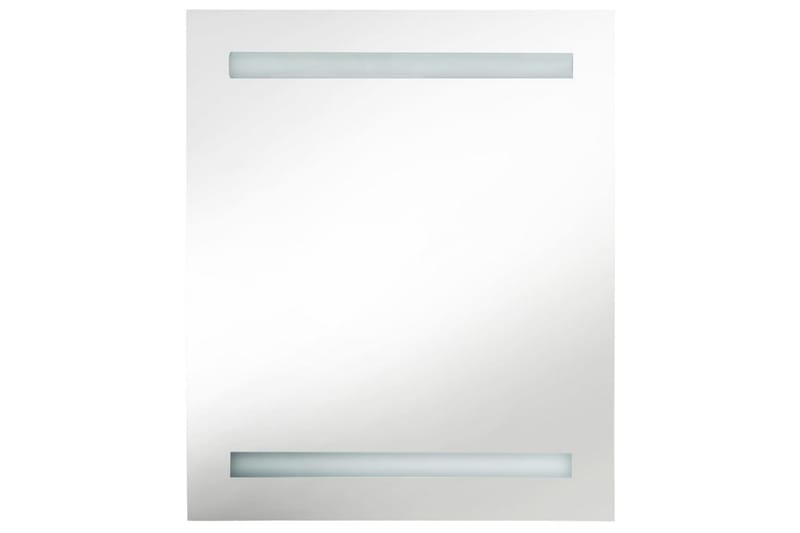 badeværelsesskab m. spejl LED 50x14x60 cm antracitgrå - Antracit - Hus & renovering - Køkken & bad - Badeværelse - Badeværelsesmøbler - Spejlskabe