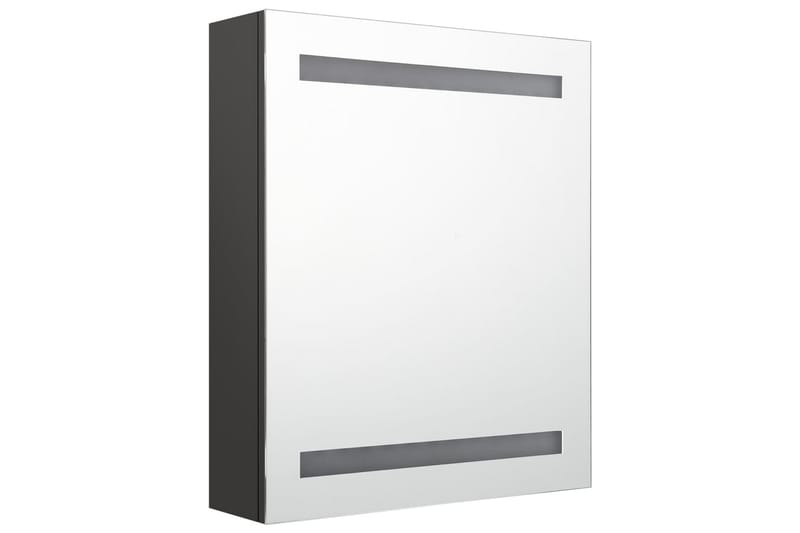 badeværelsesskab m. spejl LED 50x14x60 cm antracitgrå - Antracit - Hus & renovering - Køkken & bad - Badeværelse - Badeværelsesmøbler - Spejlskabe