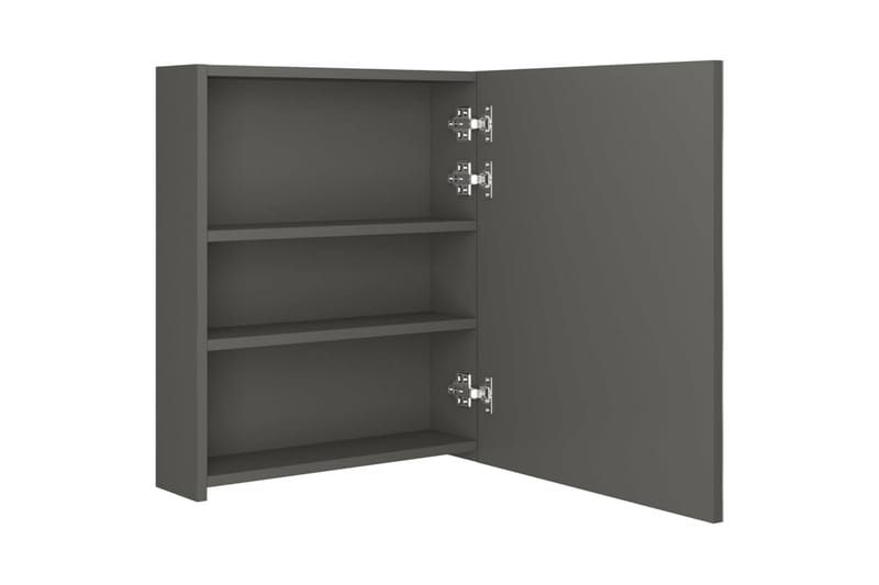 badeværelsesskab m. spejl LED 50x14x60 cm antracitgrå - Antracit - Hus & renovering - Køkken & bad - Badeværelse - Badeværelsesmøbler - Spejlskabe