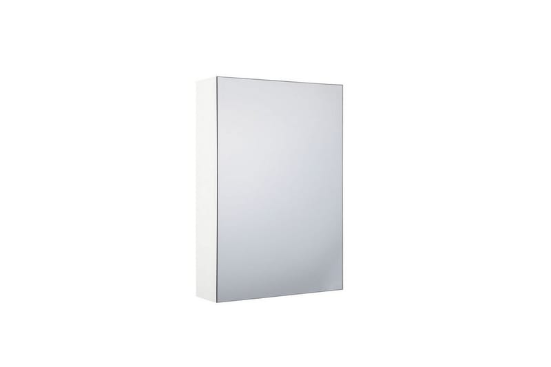 Carmenes Badeværelsesskab 40 cm med Spejl - Hvid - Spejlskabe