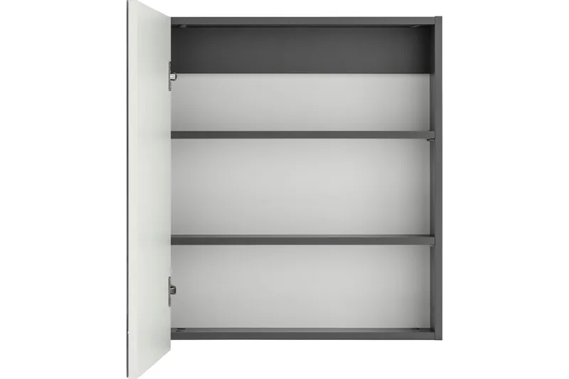 Hudnall Vægskab 60x15 cm - Antracit/Natur - Hus & renovering - Køkken & bad - Badeværelse - Badeværelsesmøbler - Spejlskabe