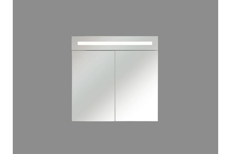 Jaramillo Badeværelsesskab 60 cm Spejl med LED-belysning - Hvid - Spejlskabe
