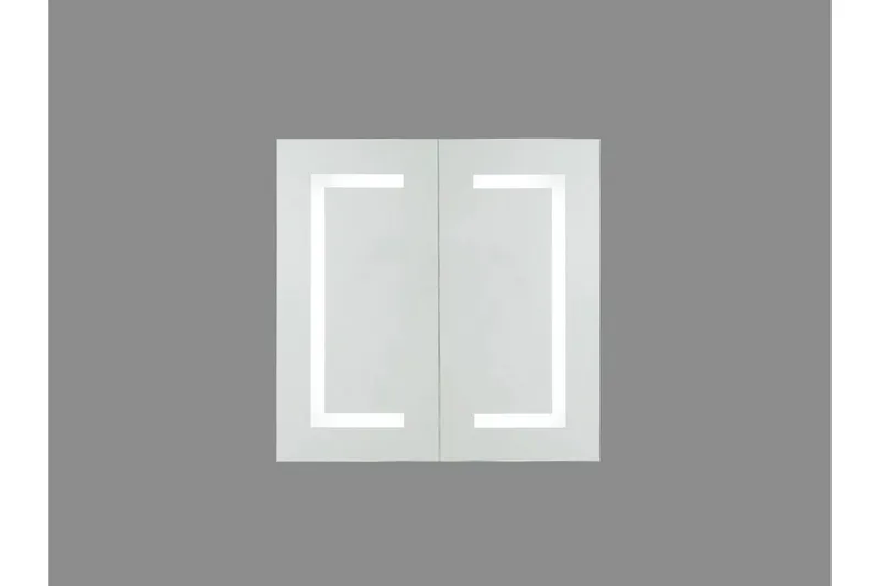 Mazarredo Badeværelsesskab 60 cm Spejl med LED-belysning - Hvid - Hus & renovering - Køkken & bad - Badeværelse - Badeværelsesmøbler - Spejlskabe