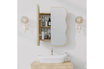 Najmin Vægskab med spejl 45 cm - Oak - Hus & renovering - Køkken & bad - Badeværelse - Badeværelsesmøbler - Spejlskabe